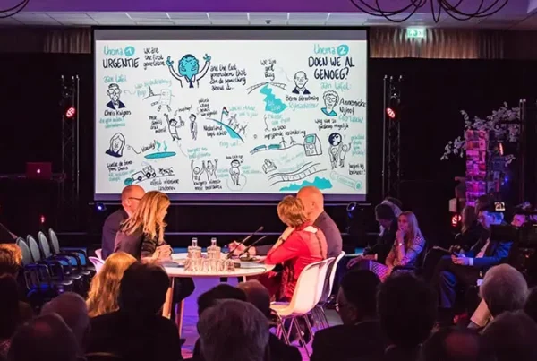 visuele notulen live tekenaar in beeld klimaat